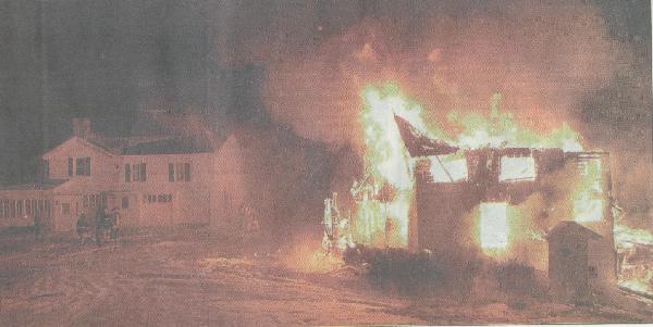 Fully Involved House.  WDT Photo